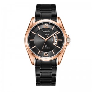 Alexandre Christie AC 8684 Rosegold Black Man MDBBRBA